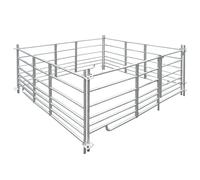 4-Panel Sheep Pen Galvanised Steel 183 x 183 x 92 cm size