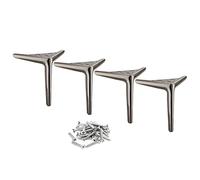 4 patas de sofá patas de gabinete de metal patas de muebles reemplazables patas de mesa de centro modernas taburete bajo mesita de noche con tornillos patas de mesa triangulares E-15cm/6in (C
