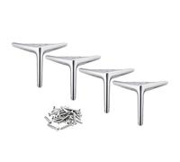 4 patas de sofá patas de gabinete de metal patas de muebles reemplazables patas de mesa de centro modernas taburete bajo mesita de noche con tornillos patas de mesa triangulares E-15cm/6in (D