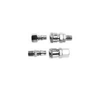 4 pc 1/4" BSP Air Line Hose Fittings Quick Release Coupler Bayonet Connectors Male Female