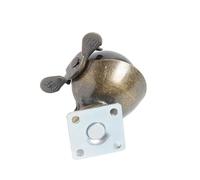 4-PC 2-Inch Antique Copper Casters - 50mm Ball Casters With Brake, 30kg Capacity Per Wheel(With brake casters)