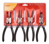4 Pc 7" 175Mm Pro Circlip Plier Set Internal External Straight Bent Tips New