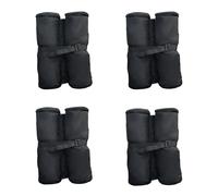 4 Pc Gazebo Sand Bag Weight Set-Black