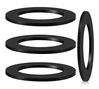 4 Pcs 1-3/4-Inch by 2-5/8-Inch Rubber Gasket for Tub Drain Shoe Tub Overflow Gasket Silicone Bathtub Drains Seal