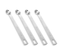 4 PCS 1/8 Teaspoon (1/8 TSP | 0.625 mL | 0.625 cc) Single Measuring Spoon, Stainless Steel 1/8 TSP Small Measuring Spoon Mini Measuring Spoons