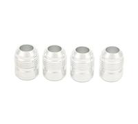 4 Pcs 10AN Weld On Bung Fitting, 3/4in Male Thread Aluminum Alloy Hose Pipe End Adapter, AN10 Weld On Male Hose End for Universal Automotive Fluid Systems