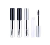 4 Pcs 10ml Empty Mascara Brushes Tubes Eyelash Cream Bottles Refillable Eyelash Wand Container Clear Eyelash Growth Liquid Bottle for Women, Clear, 1.6 x 10.6 cm