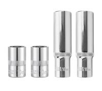 4 PCS 10mm Socket,1/4 Socket Set,1/4-Inch Deep Socket Set,Mini Socket Set,1/4-Inch Drive Deep and Shallow Impact Socket Set,1/4 Sockets for DIY Hand-Making Repair Automotive
