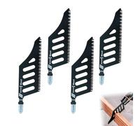 4 Pcs 112 mm T-Shank Carbon Steel Flush-Cutting Jigsaw Blades
