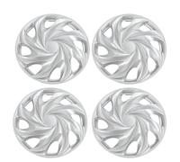 4 Pcs 13 Inch Wheel Hubcap Covers Wheel Hub Cap Silver Wheels Rim Cover Hub Caps Automobile Wheel Hub Fully Wrap Rim Protector Hubcap Wheel Cover ABS Material Exterior