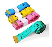 4 PCS 150cm Colourful Double-Sided Body Measuring Tape, Soft Flexible Tape Measure Sewing for Tailoring, Weight Loss, Dressmaking and Crafts