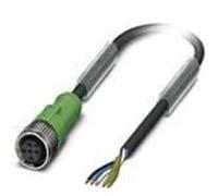 4 pcs : 1669848 - Sensor Cables / Actuator Cables STR M12 SKT 5C 5MTR
