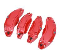 4 Pcs 19in 20in Wheel Hub Caliper Covers for Model Y 2020-2023, Break Caliper Cover for Model Y, Alloy Disc Brake Caliper Guard Protector Cover for Model Y (Red)
