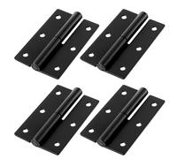 4 Pcs 2.5 Inch Lift Off Flag Hinges Black Removable Small Lift Off Hinges Slip Joint Right Handed Hinge Rising Butt Cabinet Door Hinge
