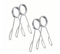 4 PCS 2 Inch Olympic Barbell Clamps, Heavy Duty Steel Barbell Spring Collar Clips, Dumbbell Weight Bar Clips Clamps for Home Gym Weightlifting Powerlifting Strength Training