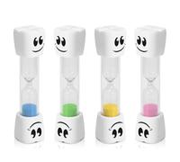 4 Pcs 2 Minute Toothbrush Sand Timer For Kids,Teeth,Smiley Hourglass Sand Timers,for Brushing Tooth,Brush Children's Sandglass,Material for Children Brushing,Cute for Classroom Home Bathroom Daily Use