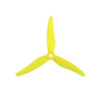 4 pcs/ 2 pairs 51466 5inch 3 blade/tri-blade Propeller Props CW CCW Brushless motor Propeller for FPV Racing drone(2Pairs Yellow)