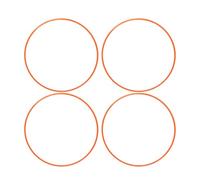 4 Pcs 20 Inch Wheel Rim Protector, Orange Aluminum Alloy Wheel Rim Guard with Self Adhesive Back, Full 360 Degree Scratch Resistant Decorative Rim Ring for Flat Edge Rims
