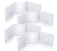 4 Pcs 2025 Mahjong Card Protector Cover Holder Accessories 6 1/8" X4 3/4" Plastic Clear Large Scorecard Cover Mahjong Sleeve Case Gifts Fit Large Print Size(8 Pcs)