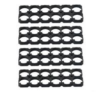 4 Pcs 21700 Battery Holder Brackets 2x6 Plastic Frame Stands for DIY Power Tool Battery Packs, ABS PC Black Anti Vibration Splicable Design