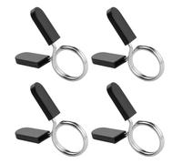 4 Pcs 25mm Spring Weight Clips - Olympic Barbell & Dumbbell Bar Clamps | Spring collar clips with grip handles, secure lock for Olympic barbell & dumbbell bars, gym weightlifting & heavy lifting