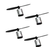 4 Pcs 3-3.7V DC Micro DC Motor,22000RPM High Speed Motor with Propeller CW CCW Model Airplane Helicopter Fan Toys Hobbies Smart Car DIY Kit (Black)