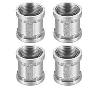 4 Pcs 3/4 Inch Stainless Steel Sleeve, 3/4" Female BSP Threaded Stainless Steel Connector, Reducing Coupling Connectors