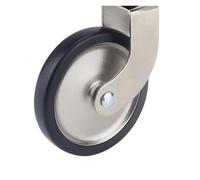 4 Pcs 3 Inch Universal Brake Casters Galzed Trolley Wheels with M12 Screw Smooth Rolling PP Material for Dining Hotel Furniture & Heavy Duty Use