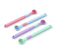 4 Pcs 3-Sided Soft Toothbrush Set - 360° Deep Clean Wrap-Around Design, Autism-Friendly Sensory Toothbrush for Kids & Adults, Efficient Oral Care (Pink, Purple, Blue, Green)