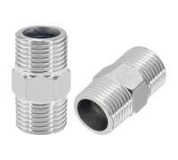 4 PCS 304 Stainless Steel Threaded Pipe Fittings, 1/2" BSP Male Pipe Connectors (1/2")