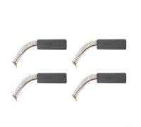 4 Pcs 30mm x 11mm x 6mm Carbon Brushes for Electric Motor Repair, Compatible with Power Tools, Includes Copper Contacts and Brass Spring Seats