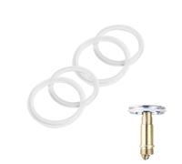 4 Pcs 34mm O-Ring Gaskets - Universal Sink Seals for Bath Plug, Pop-Up Waste, and Push-Type Drainage Systems in Wash Basins or Bathtubs