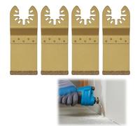 4 Pcs 35mm Carbide Multi Tool Blades, Multitool Blade Sharpener - End-Cut Design for Efficient Bricks, Plaster, Grout Removal, High Precision & Durable, Compatible with Oscillating Tools