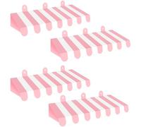 4 Pcs 3D Circus Awning Decoration Mardi Gras Carnival Theme Party Wall Backdrop Decoration Tent Booth for Girls Birthday Party Wedding and Party Decoration (Pink and White)
