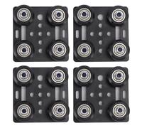 4 PCS 3D Printer Gantry Plate, Aluminum Alloy 3D Printer Extruder Back, Extruder Plate for Printer Smooth Movement Easy Installation