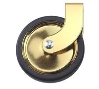 4 Pcs 3Inch Universal Brake Casters with M12 Screw Smooth Rolling Polypropylene Wheels for Dining Trolleys Hotel Carts Heavy Duty Mobility Solutions