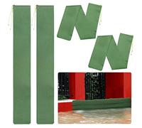 4 Pcs 4'× 6'' Long Sand Bags for Flooding - Thickened Canvas Flood Protection Sandbag Tube with Elastic Band, Reusable Flood Rain Wind Barrier Sand Bag Tube for Door Window Flood Control