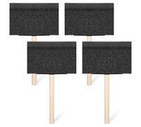 4 PCS 4 inch Foam Paint Brushes Black Sponge Brushes with Wood Handle Foam Brushes for Staining Painting Varnishes DIY Craft Projects