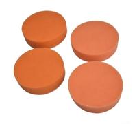 4 Pcs 4 Inch Polishing Pads 100mm Flat Foam Sponge Buffing | for Car Waxing, Soft Orange & White Buffer Discs for Electric Polisher Machine, Reusable Cleaning Tools