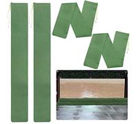 4 Pcs 5'× 6'' Long Sand Bags for Flooding - Thickened Canvas Flood Protection Sandbag Tube with Elastic Band, Reusable Flood Rain Wind Barrier Sand Bag Tube for Door Window Flood Control