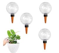 4 Pcs 500ml Ball Shaped Automatic Watering Device, Plant Watering Globes, Glass Water-ing Spike, Portable Lazy Water-ing Foreign Device, Water Dripper Globes for home, indoor, outdoor, balcony