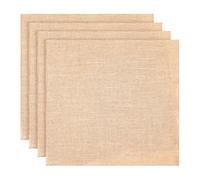 4 Pcs 50x50cm Burlap Fabric Squares Large Natural Burlap Fabrics Jute Rustic Place Mats Multipurpose Placemats Cloth Kitchen Placemats for Decorations