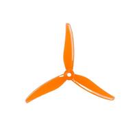 4 Pcs 51466 5inch Tri Propeller Props CW CCW 2 Pairs Compatible With Brushless Motor FPV Racing Drone(4Pcs Tiger Orange)