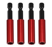 4 Pcs 60mm Magnetic Drill Bit Holder, Universal 1/4 inch Hex Shank Strong Magnetic Bit Holders Shock Resistant Impact Duty Screwdriver Drill Driver Hex Bar Fit Most Household Industrial Power Tool
