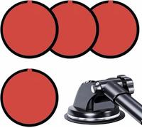 4 Pcs 70mm Dashboard Accessories Dash Cam Mount Adhesive Pads - Round Heat-Resistant Tape Pads for Dashboard, Windscreen, GPS, Suction Cup Phone & Camera Holders