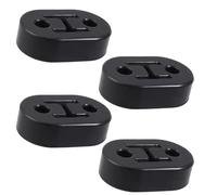 4 PCS 73mm Exhaust Rubber, 2 Holes 12mm Rubber Exhaust Hangers Universal Car Exhausts Hanger Bracket Rubbers Muffler Hanger Car Insulators Exhausts Rubbers Mount for Most Cars Truck Van