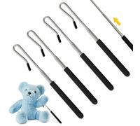 4 PCS 8-21 inch Adjustable Puppet Handles Arm Control Rod, Metal Puppet Stick Accessory for Puppets Arm or Full Body (4pcs)