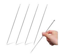 4 PCS 8" Professional Upholstery Needle,Large Eye Hand Sewing Needles with Needle Storage Tube,20cm Length 3mm Thickness,Stitching Needles for Repair Stitching and Home Crafting Projects