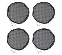 4 Pcs 80cm Water Butt Mesh Cover Rain Barrel Drawstring Cover