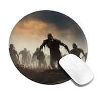 4 PCS 8inch Round Mouse Pad Many Zombie Mouse Mat with Non-Slip Rubber Base Custom Computer Mouse Pads for Wireless Mouses Laptop Office Desk Accessories Gaming Mousepad